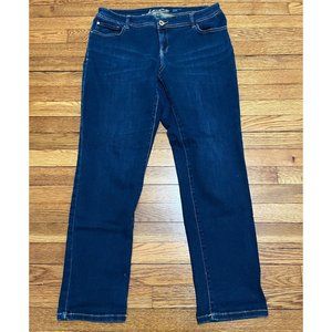 INC International Concepts Skinny Jeans Women's Size 14 Blue Stretch Denim